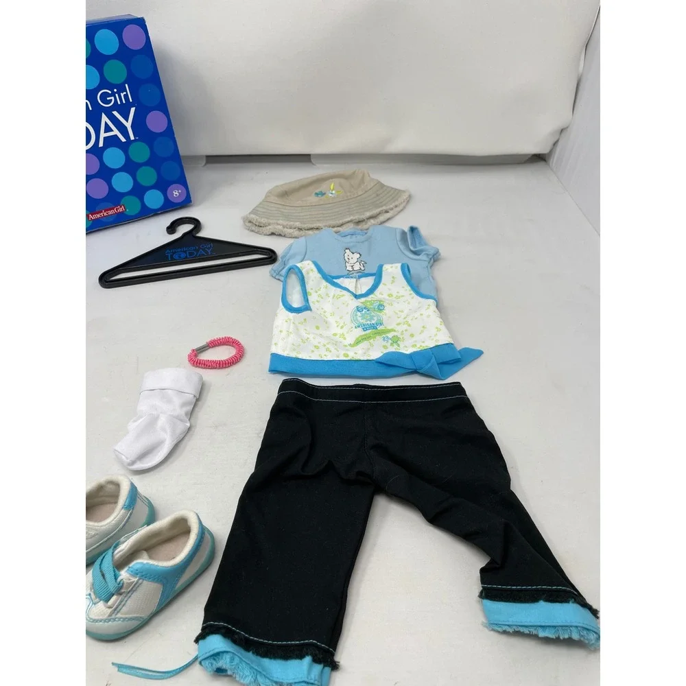 American Girl Ready for Fun Outfit 2003 w/ Shoes,‎ Hat & Box AG Today Set